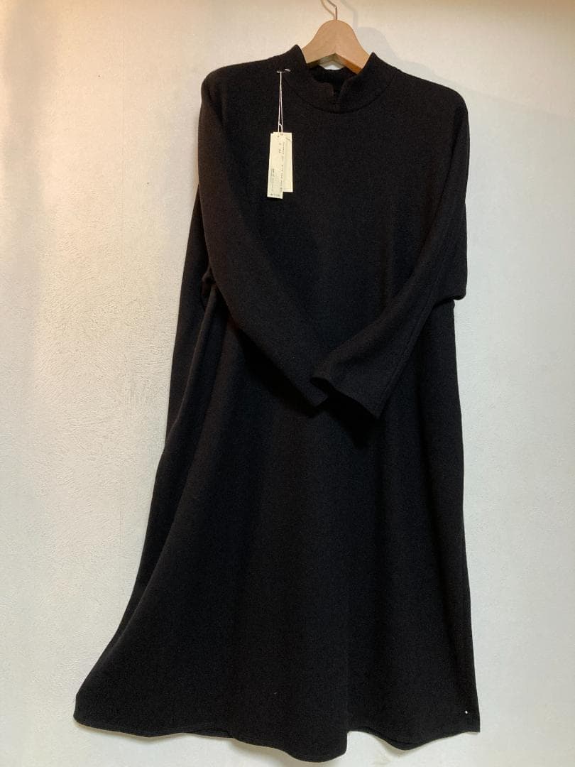 新品未使用①★2024冬ヨーガンレール☆ウール天竺フェルトワンピース☆ババグーリ