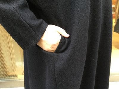 新品未使用①★2024冬ヨーガンレール☆ウール天竺フェルトワンピース☆ババグーリ