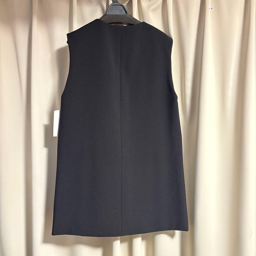 セルフォード CELFORD パールネックロングジレ　黒BLK