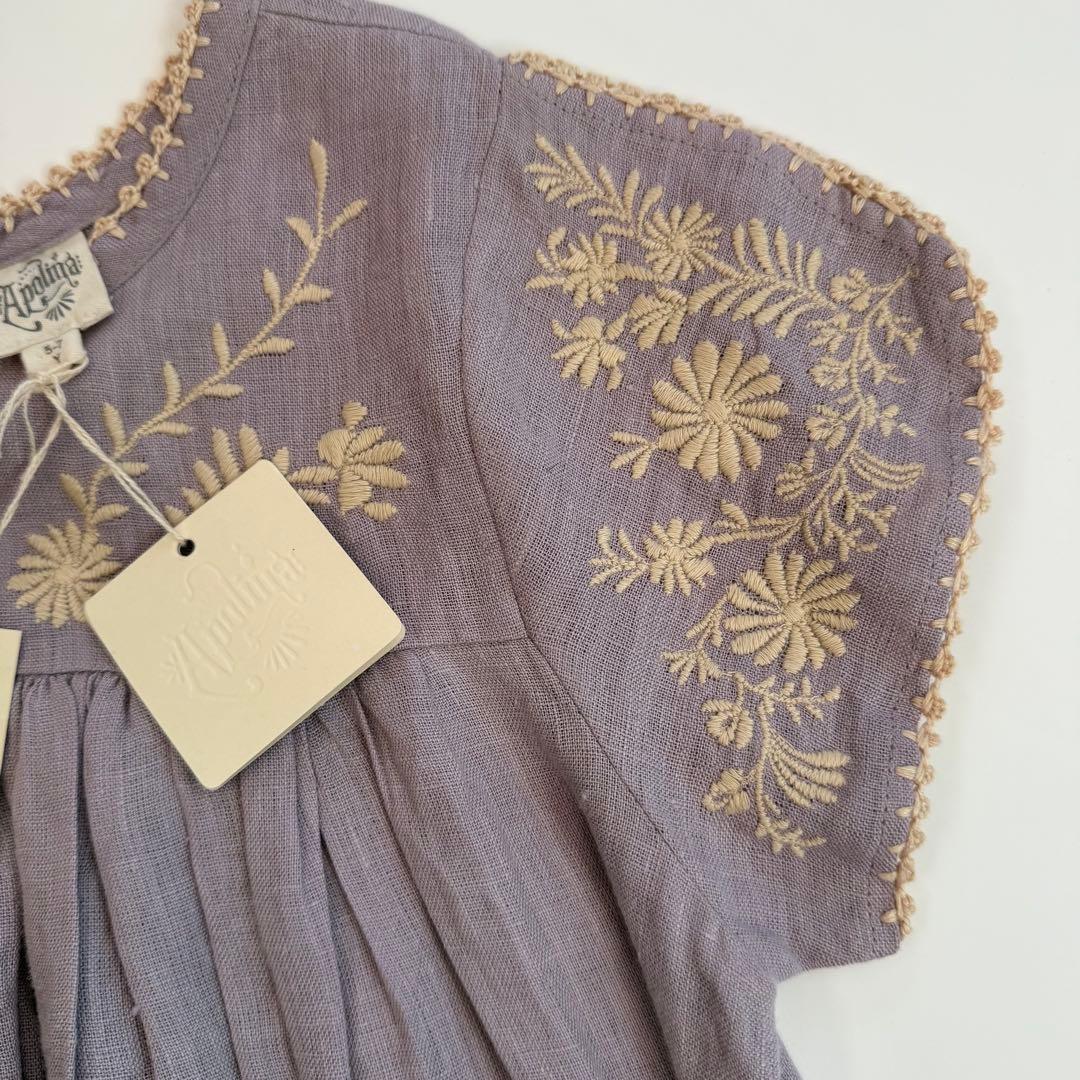 新品　apolina kids stevie dress 5-7y ワンピース