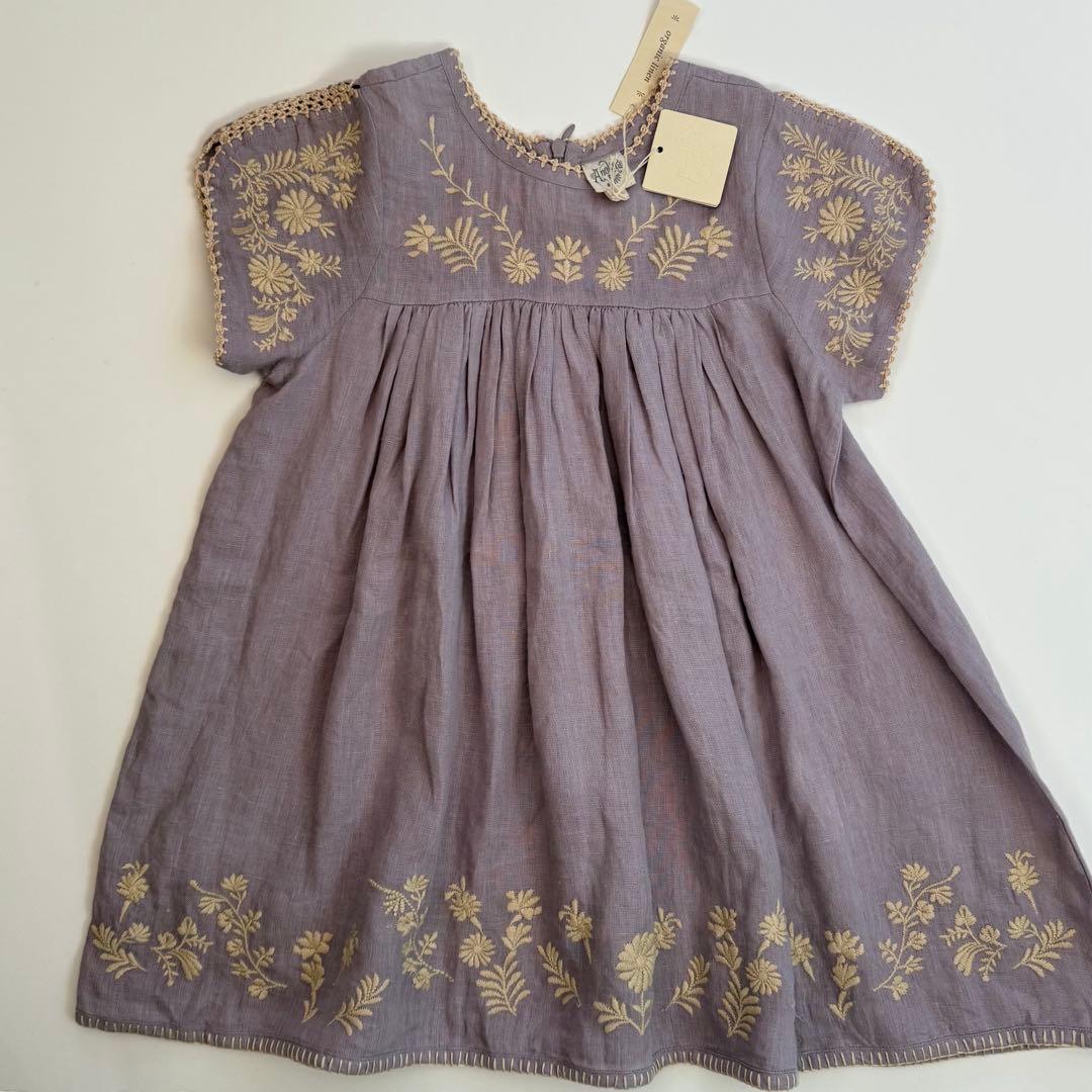 新品　apolina kids stevie dress 5-7y ワンピース