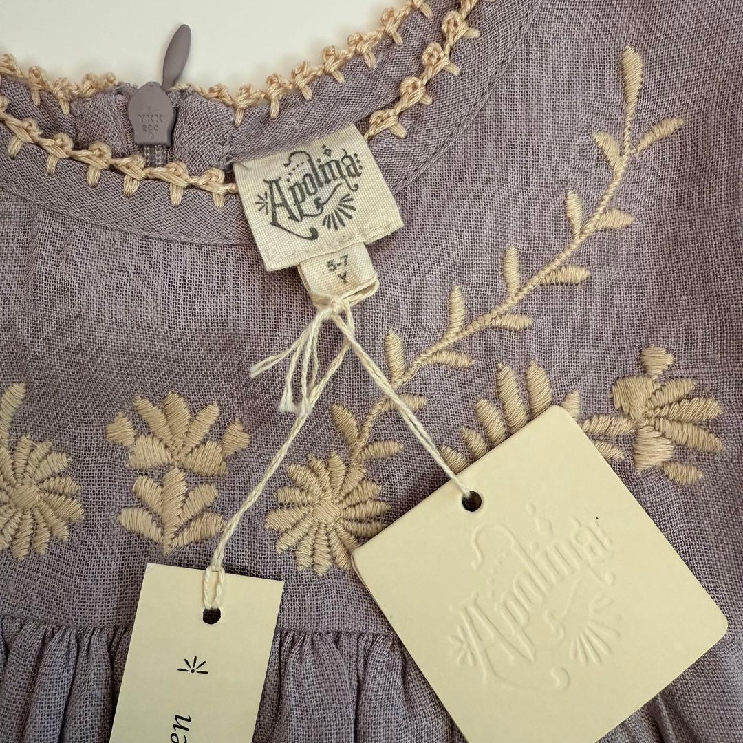 新品　apolina kids stevie dress 5-7y ワンピース