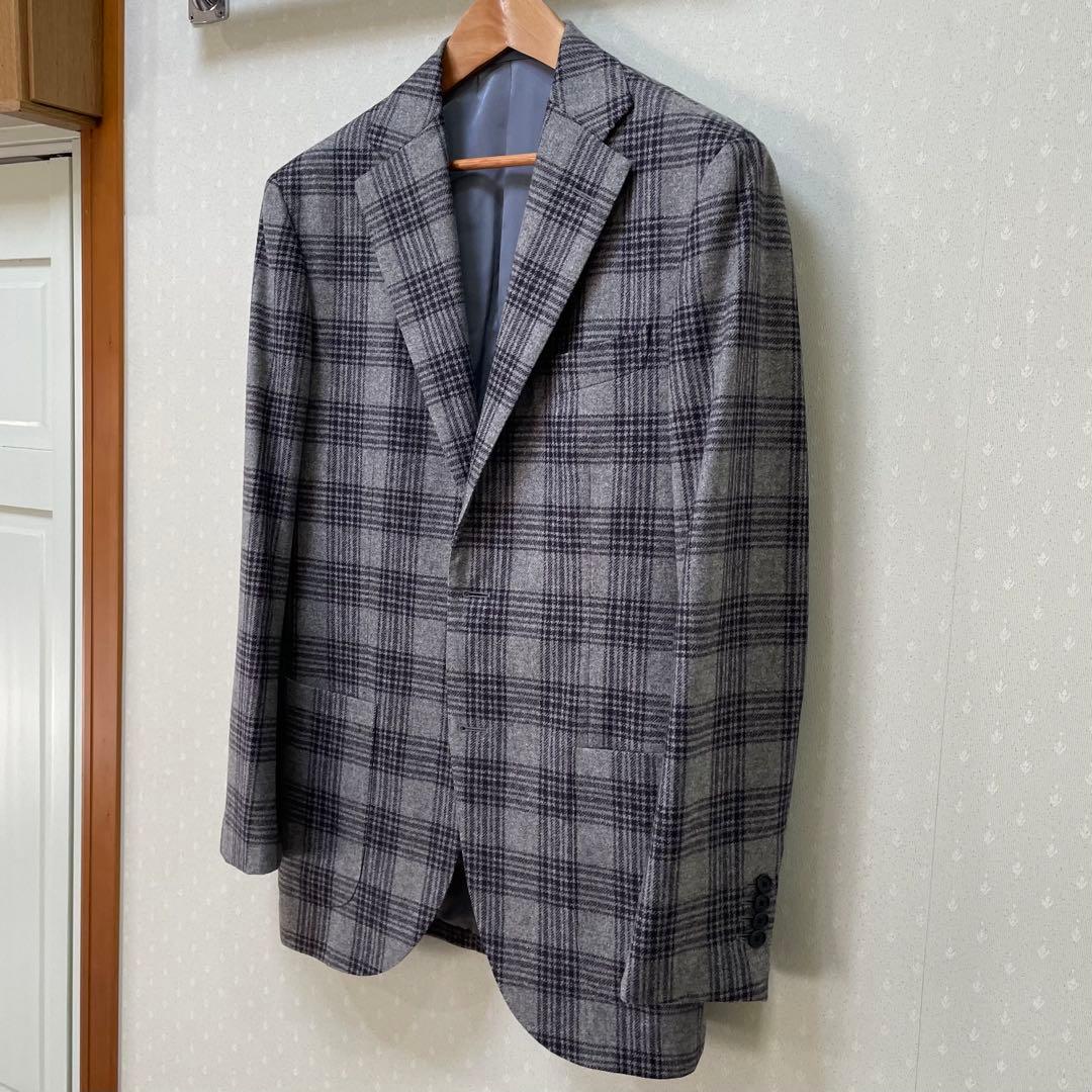 BEAMS F テーラードジャケット チェック柄［美品］