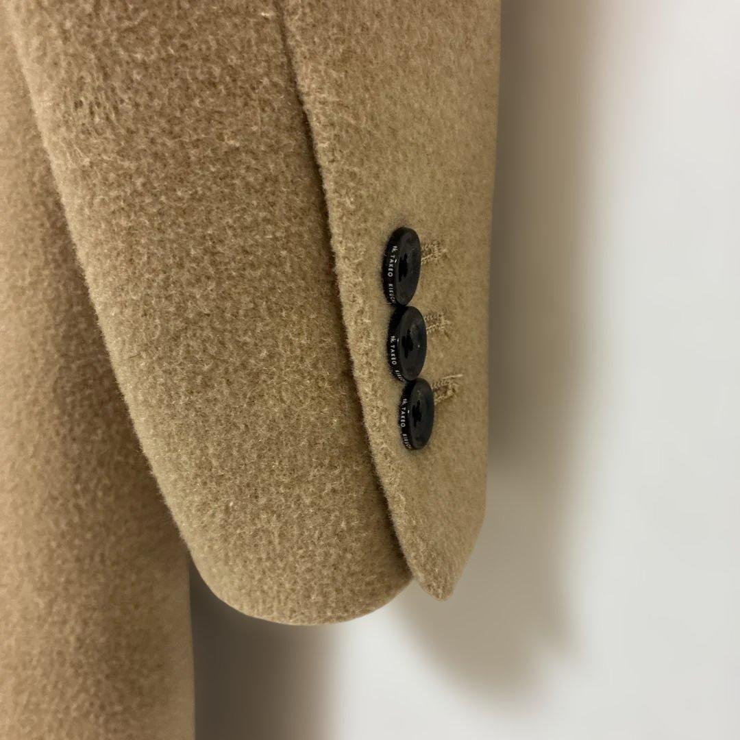 ２８日迄特価イタリア製ウール混タケオキクチシングルブレストチェスターコート XL