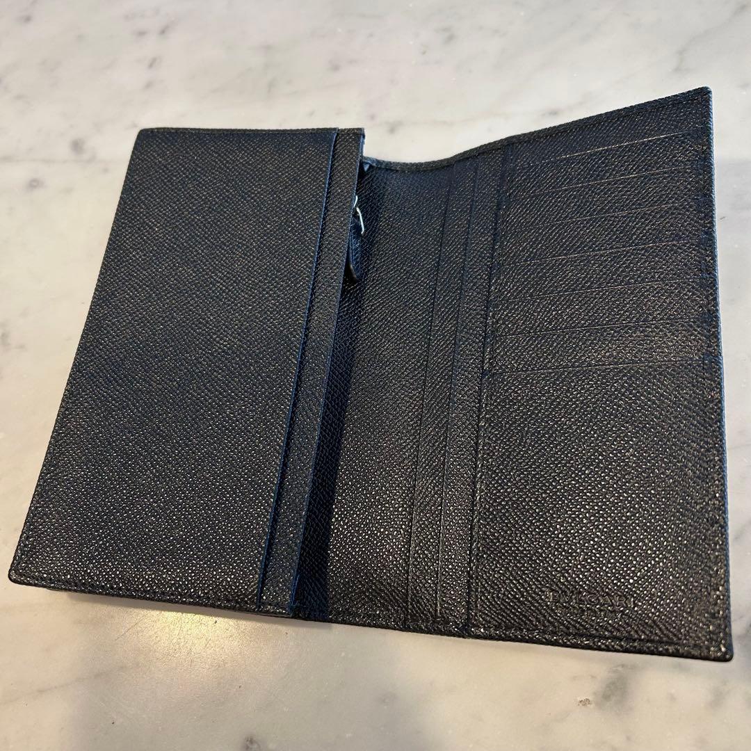 新品未使用　BVLGARI ブルガリマン　2つ折り長財布　ブラック30398