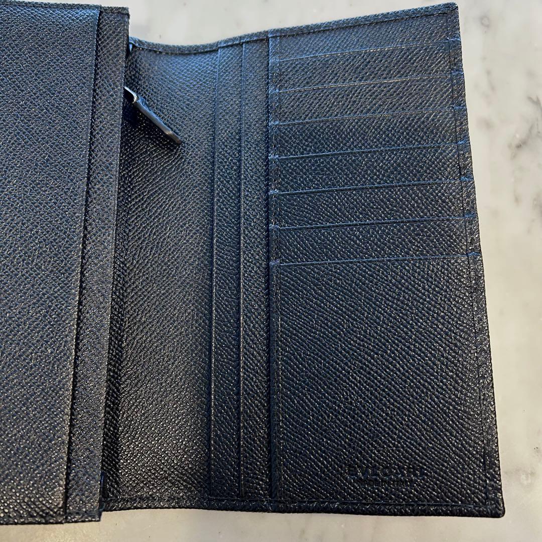 新品未使用　BVLGARI ブルガリマン　2つ折り長財布　ブラック30398