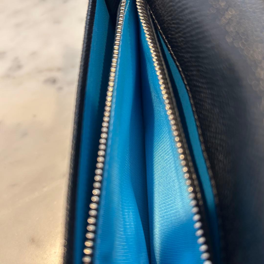 新品未使用　BVLGARI ブルガリマン　2つ折り長財布　ブラック30398