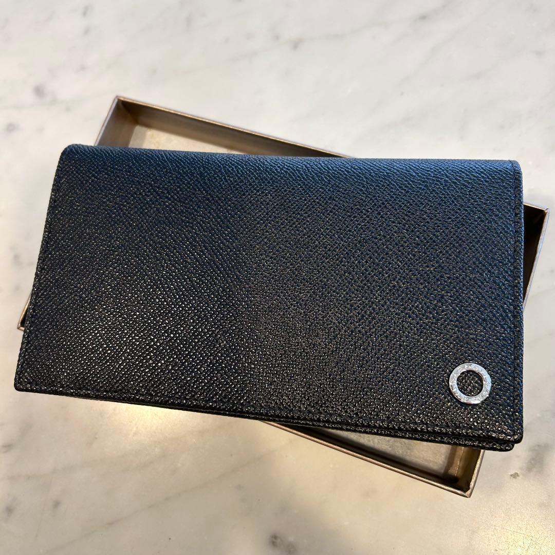 新品未使用　BVLGARI ブルガリマン　2つ折り長財布　ブラック30398