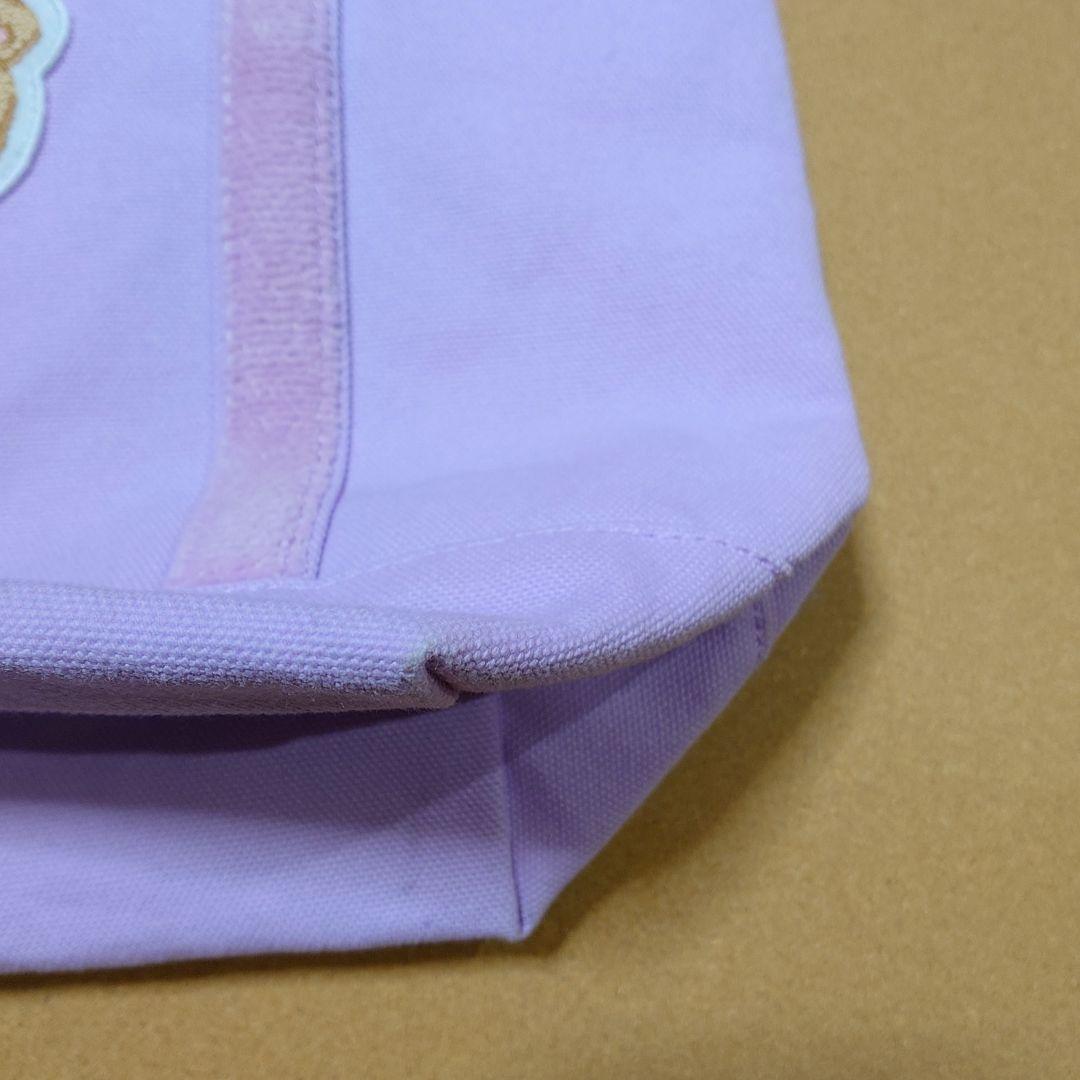 オールドテディガール ワッペントートバッグ 小 ペールパープル フェイラー