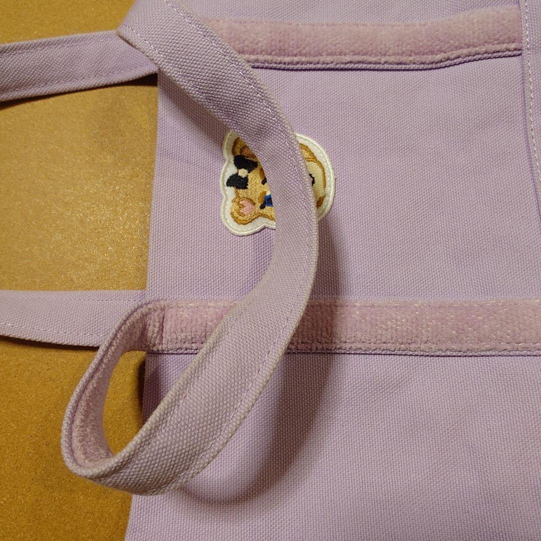 オールドテディガール ワッペントートバッグ 小 ペールパープル フェイラー