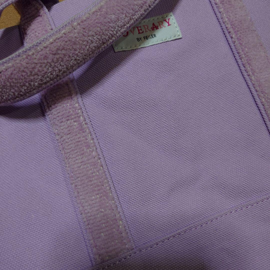 オールドテディガール ワッペントートバッグ 小 ペールパープル フェイラー