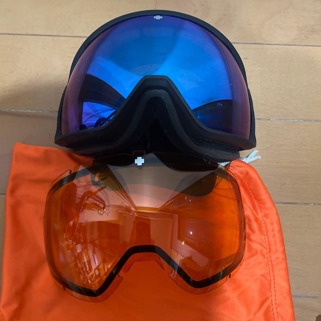 Spy ゴーグル ブルー/オレンジ レンズ 収納袋付き❣️