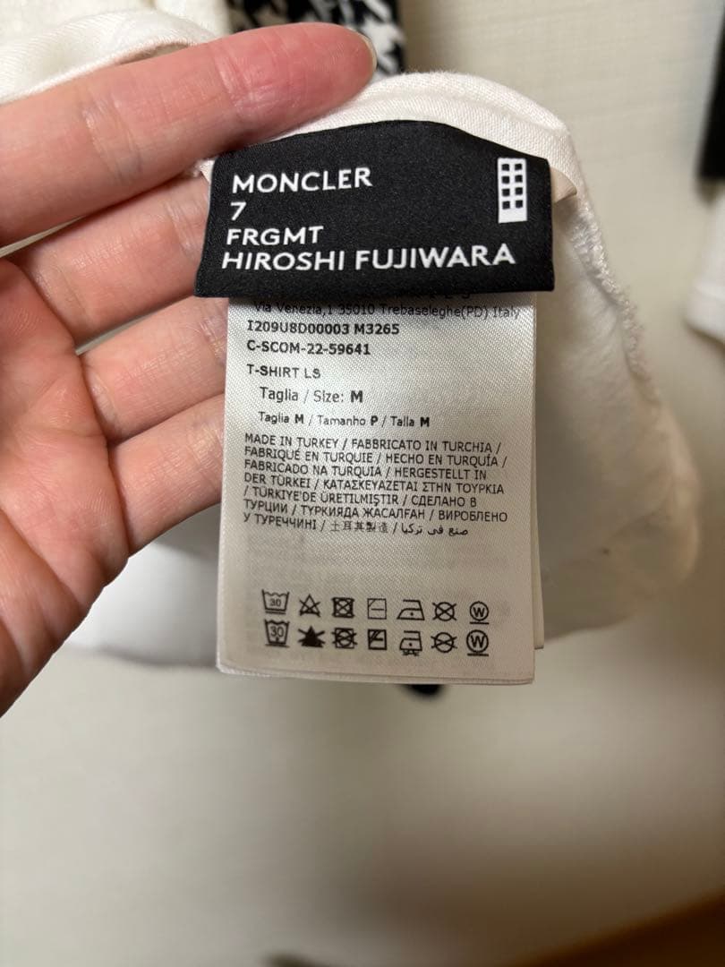 トップス Moncler Fragment Houndstooth Longsleeve