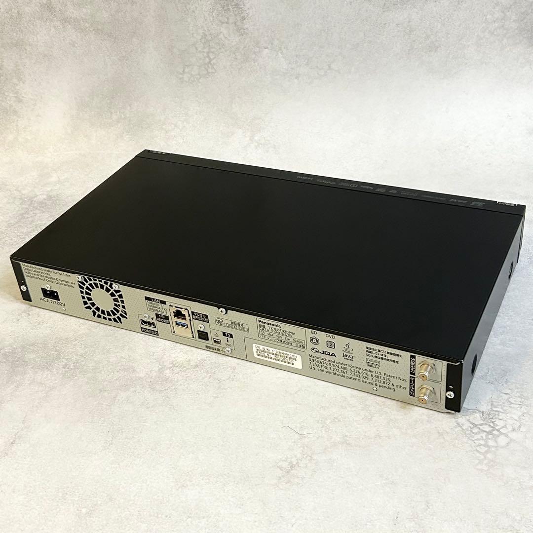 Panasonic ブルーレイレコーダー 1TB TZ-BDT920PW