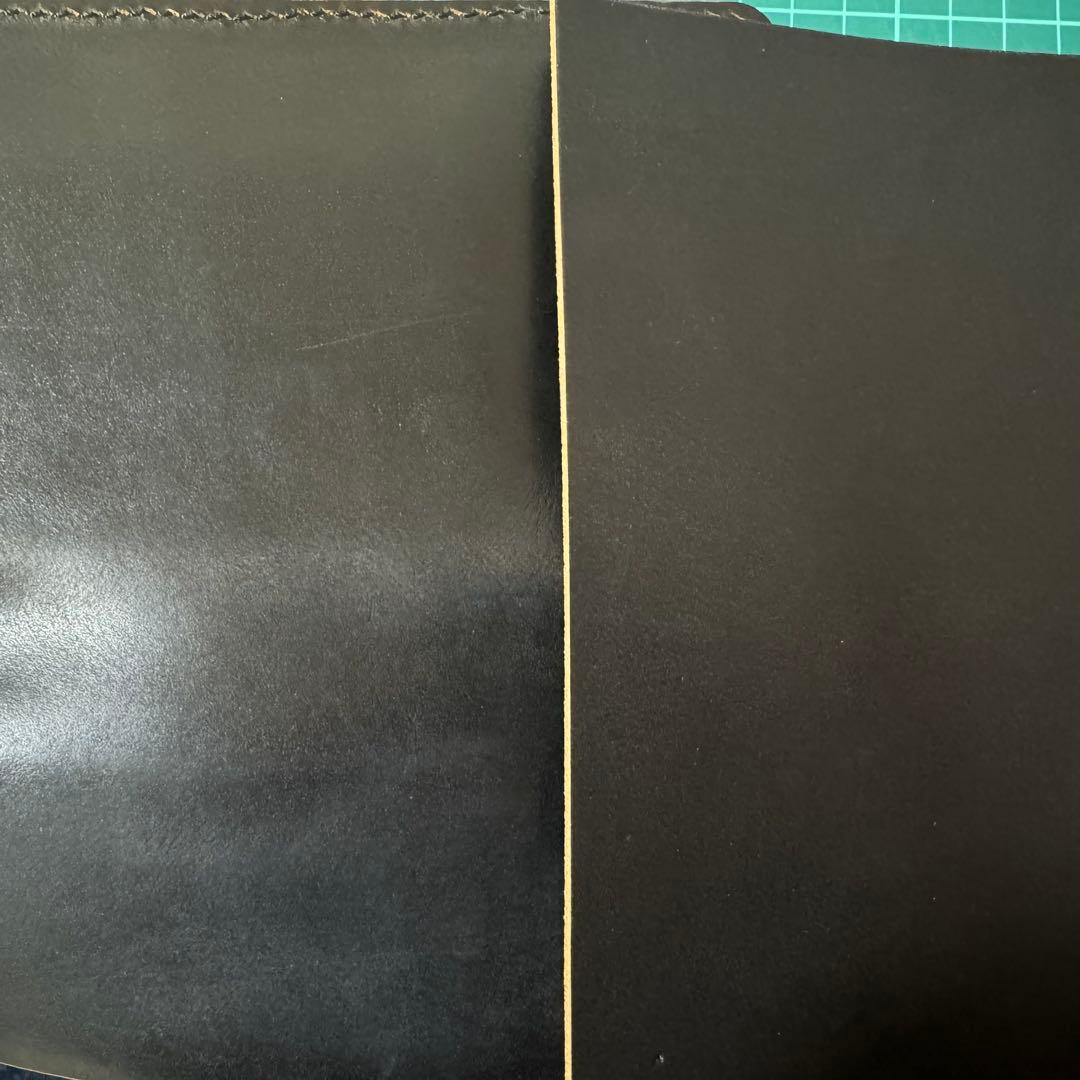 トラッカーウォレット　国産ヌメ革　3層　総手縫い　茶芯　真鍮金具