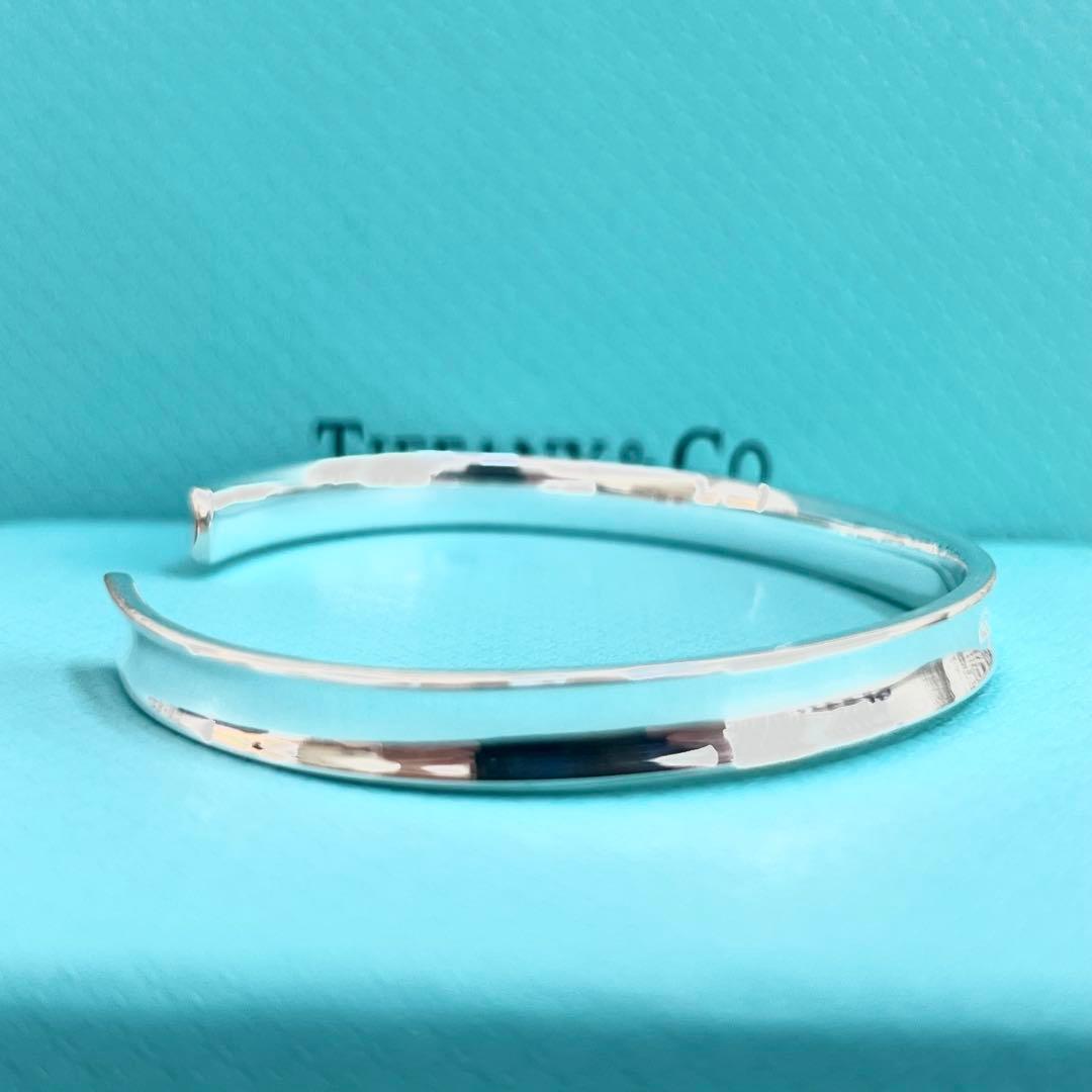 極美品　ティファニー　シルバー　リング　ブレスレット　カフ　ナロー　1837