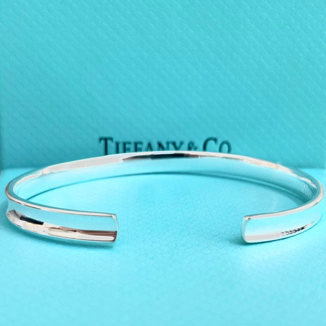 極美品　ティファニー　シルバー　リング　ブレスレット　カフ　ナロー　1837
