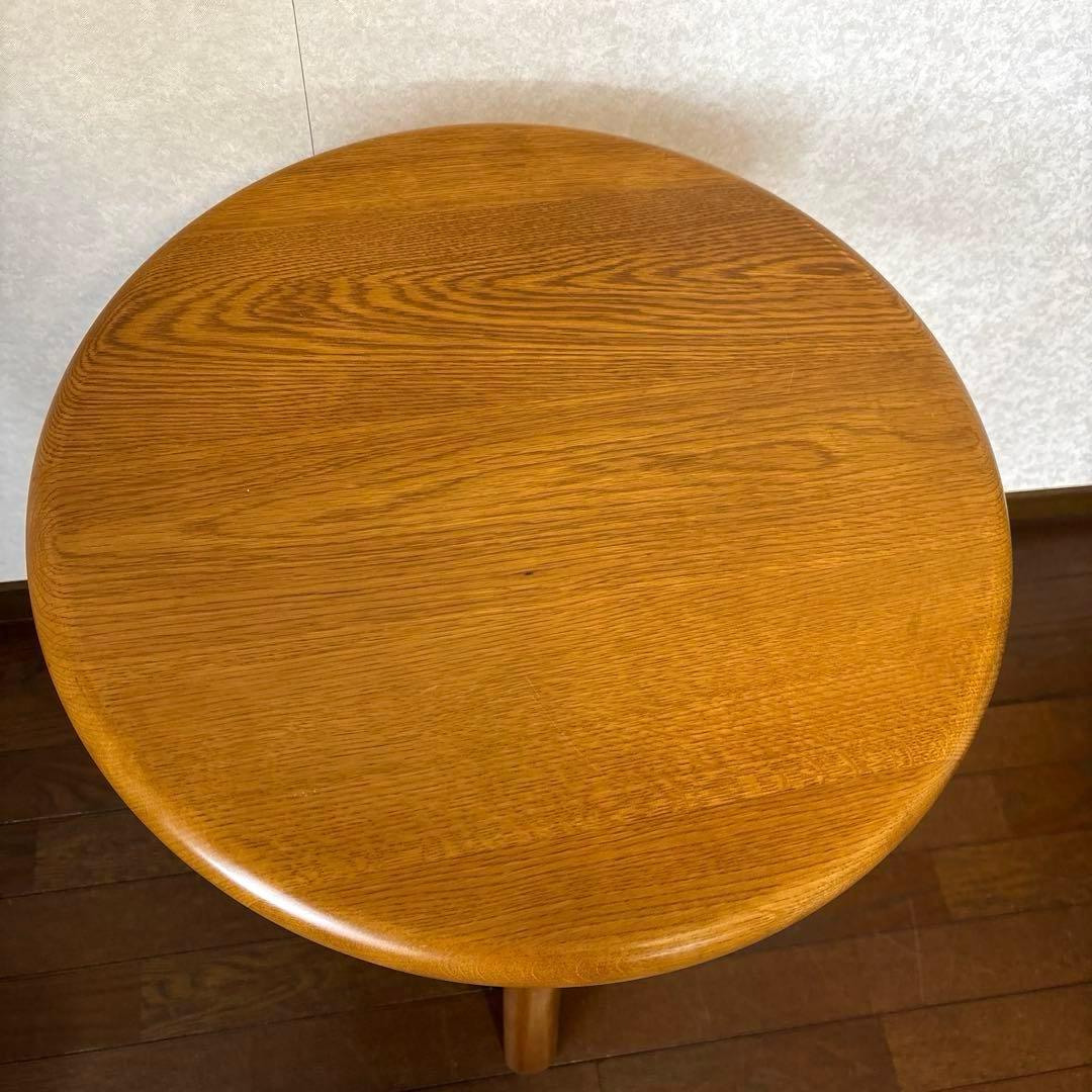 【美品】浜本工芸 サイドテーブル ラウンドテーブル