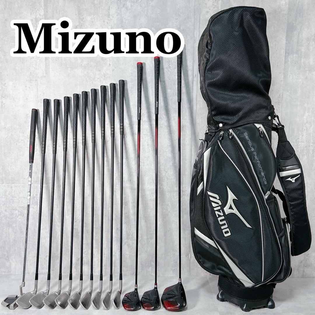 V638 ミズノ メンズ ゴルフ クラブ フルセット 初心者 ビギナー 黒