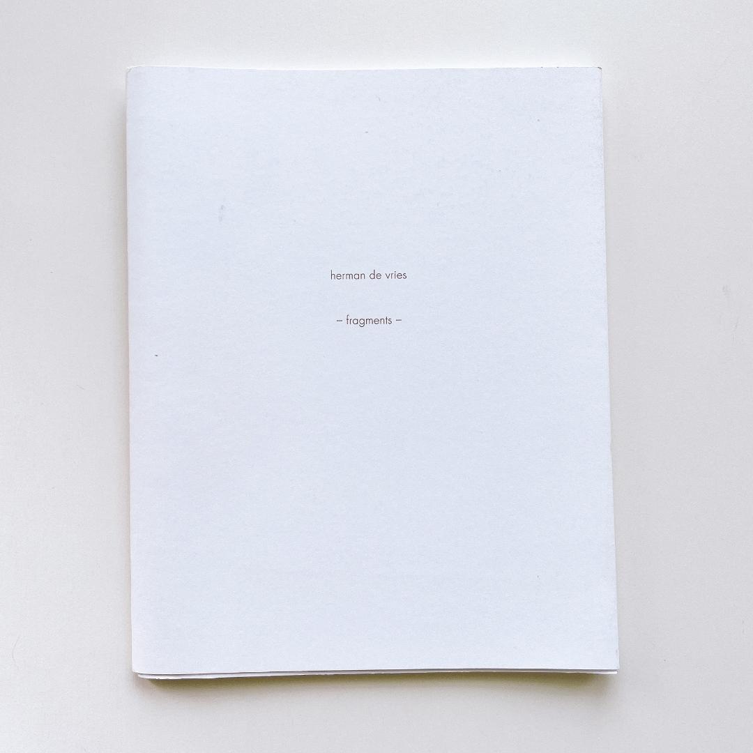 herman de vries「fragments」 ヘルマン・デ・フリース
