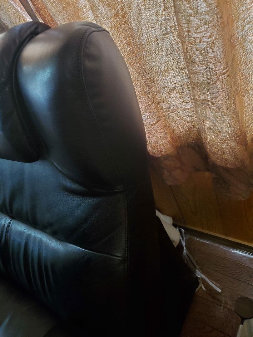 カリモク ZU4219 本革 リクライニングソファー　左右セット　②