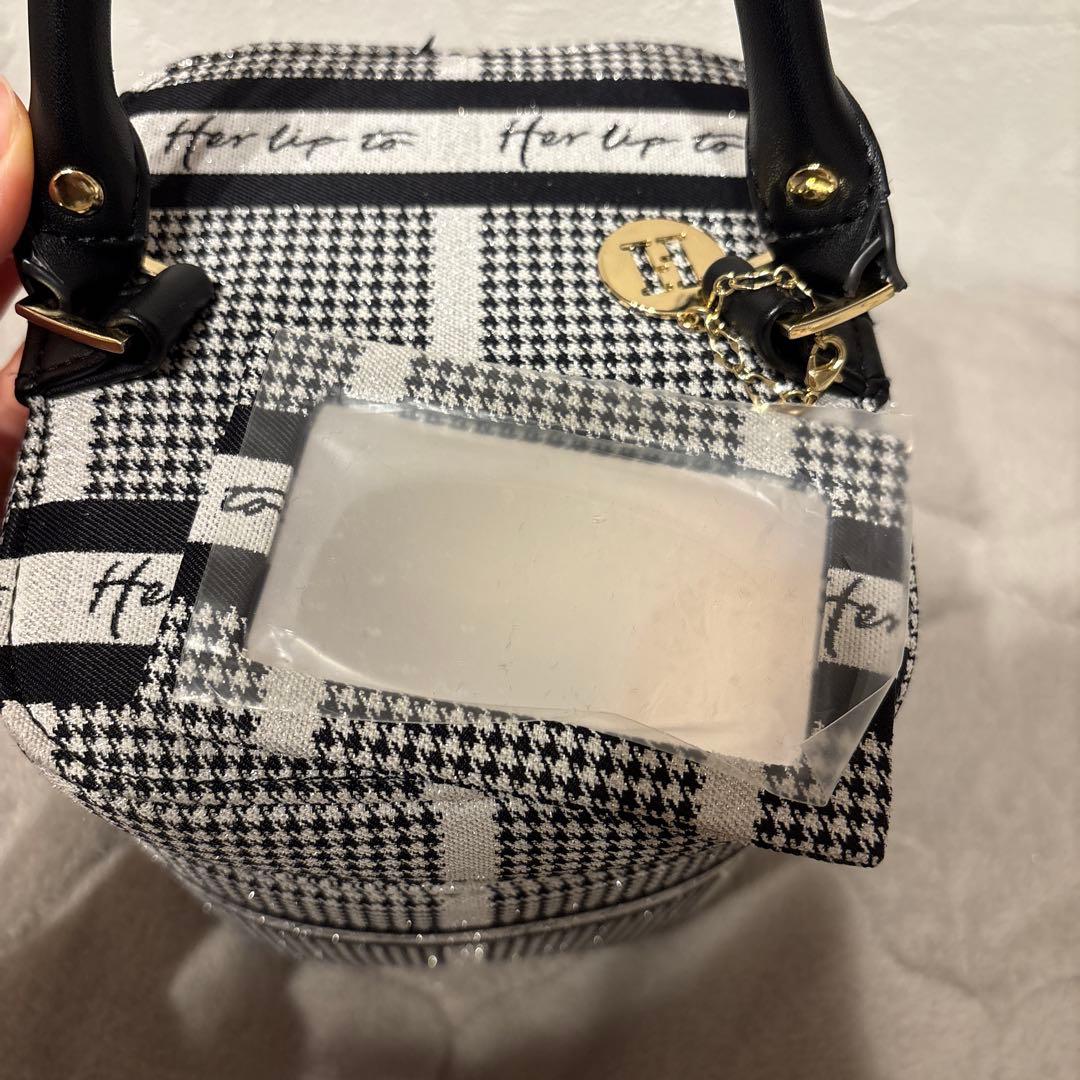バッグ Herlipto HLT Jacquard Vanity Bag silver