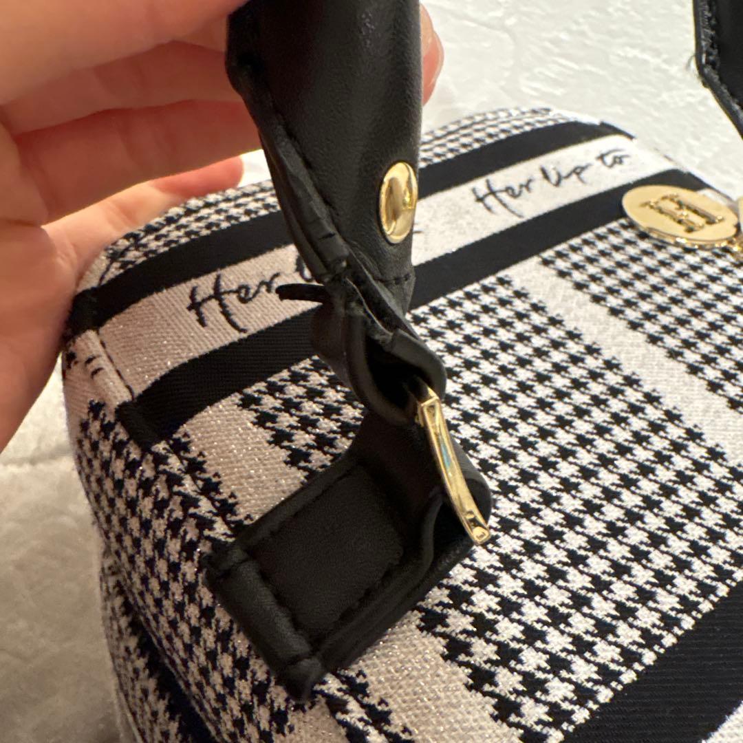 バッグ Herlipto HLT Jacquard Vanity Bag silver