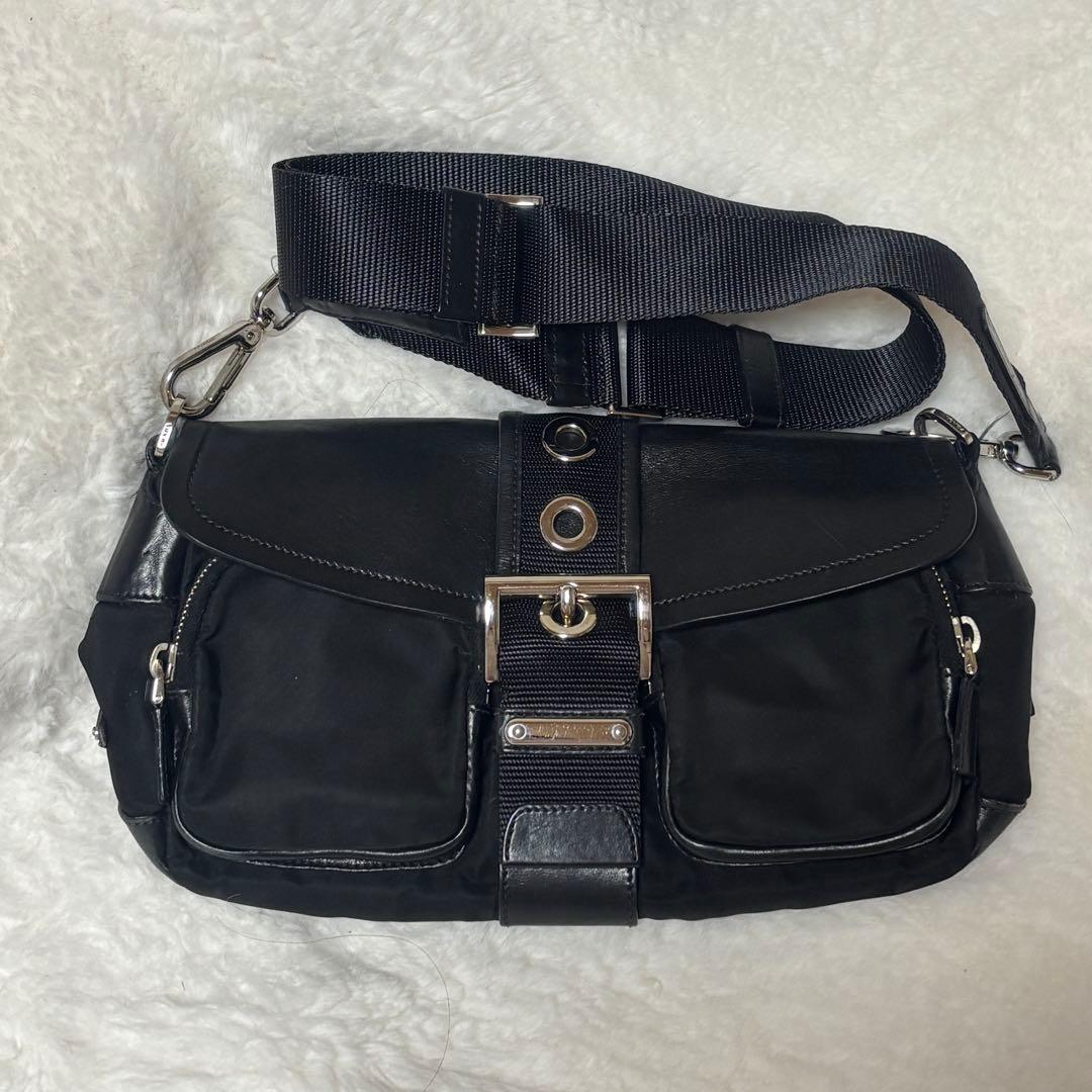 PRADA レザーナイロン ワンショルダーバッグ 黒 y2k 00s