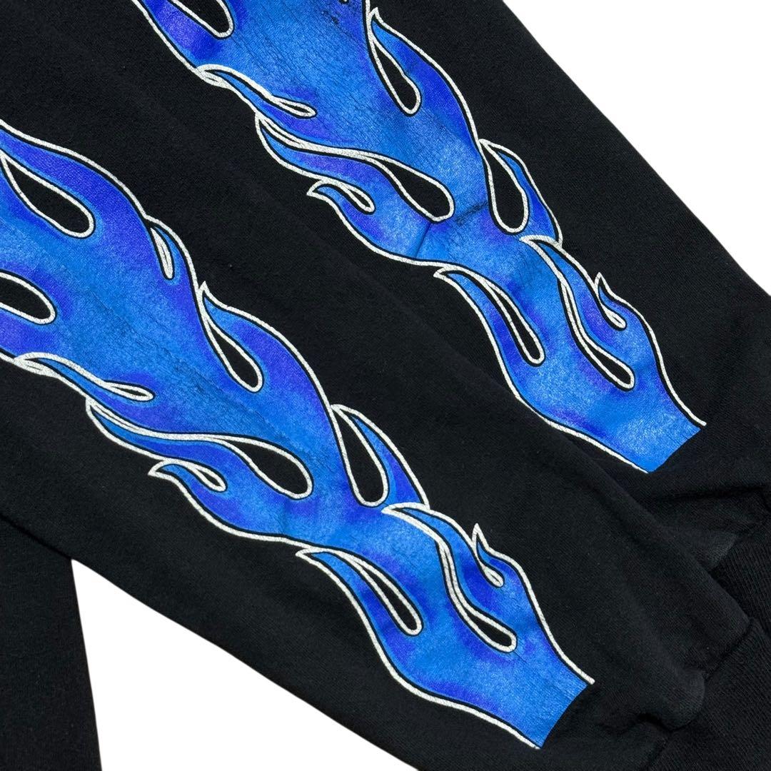 希少 90's HARLEY DAVIDSON ブルーフレイム イーグル ロンT