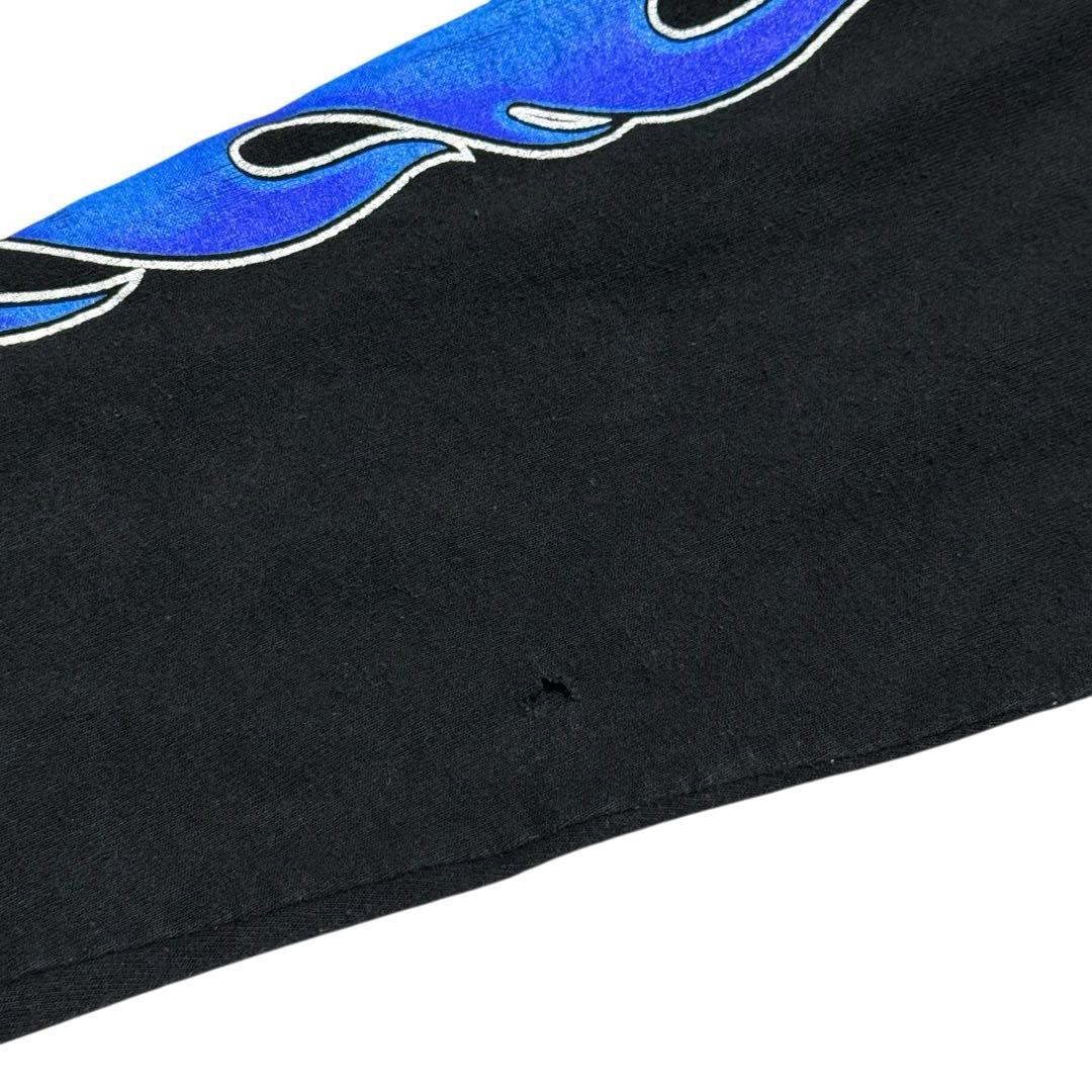 希少 90's HARLEY DAVIDSON ブルーフレイム イーグル ロンT