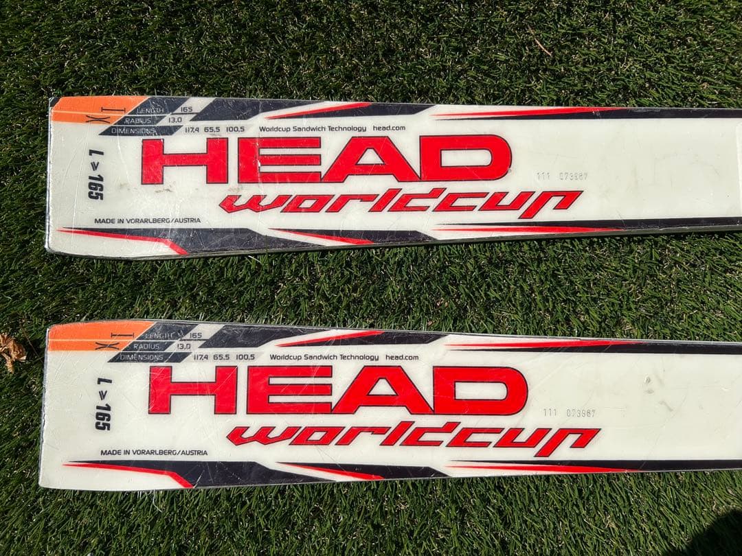 HEAD World Cup SLスキー 板 バインディン付き 良品