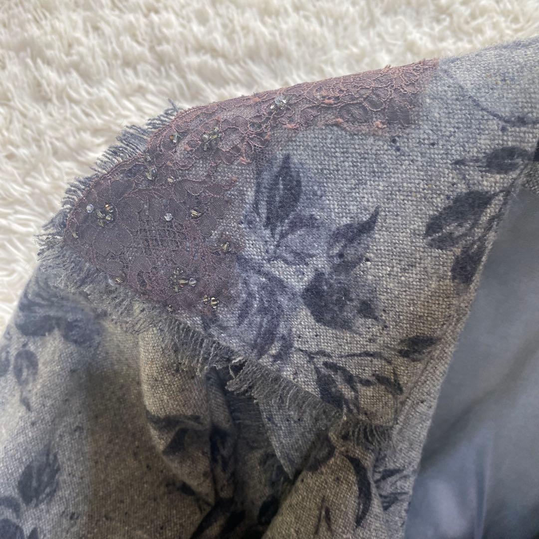 Akiakane アキアカネ バラ ローズ コート フリル レース ビジュー