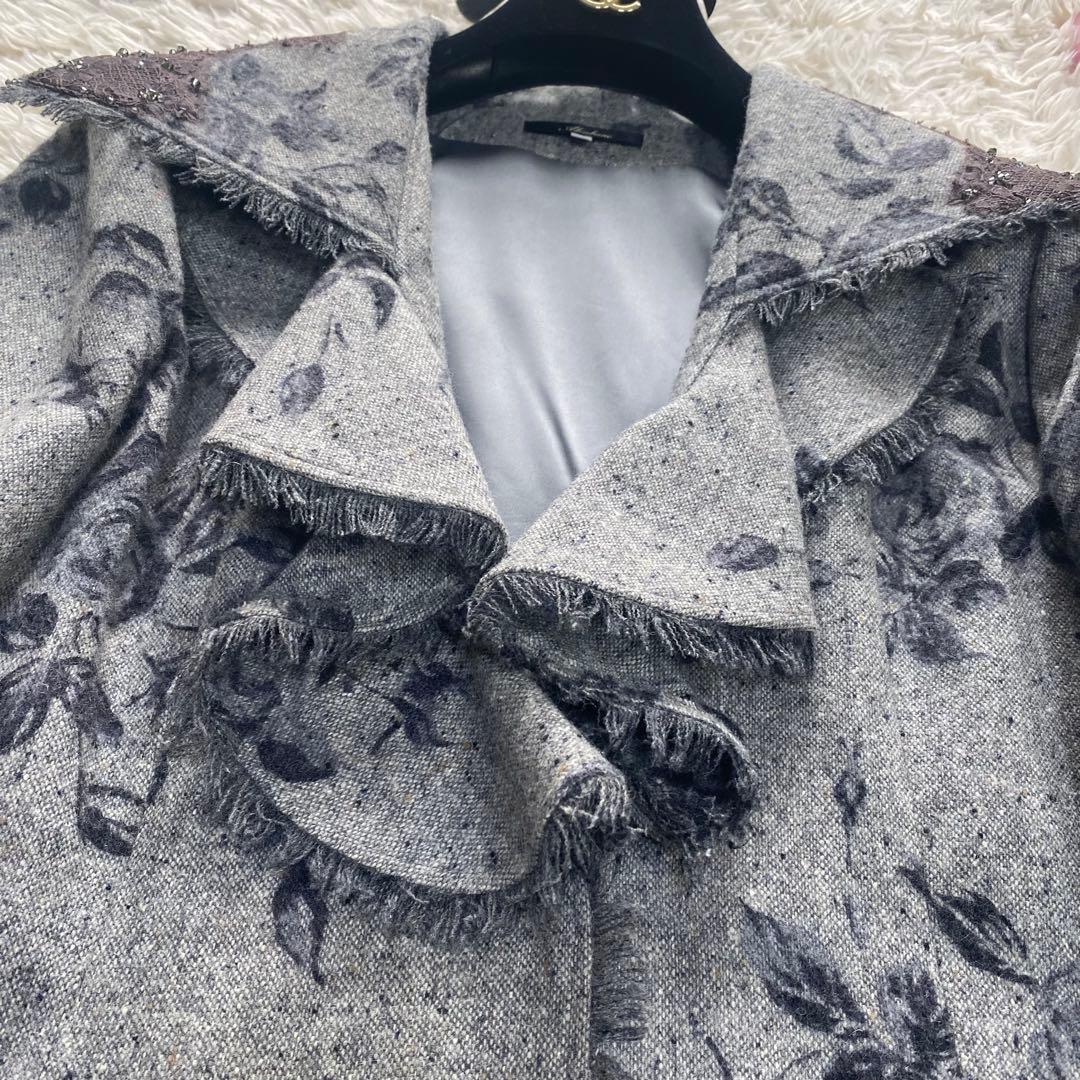 Akiakane アキアカネ バラ ローズ コート フリル レース ビジュー