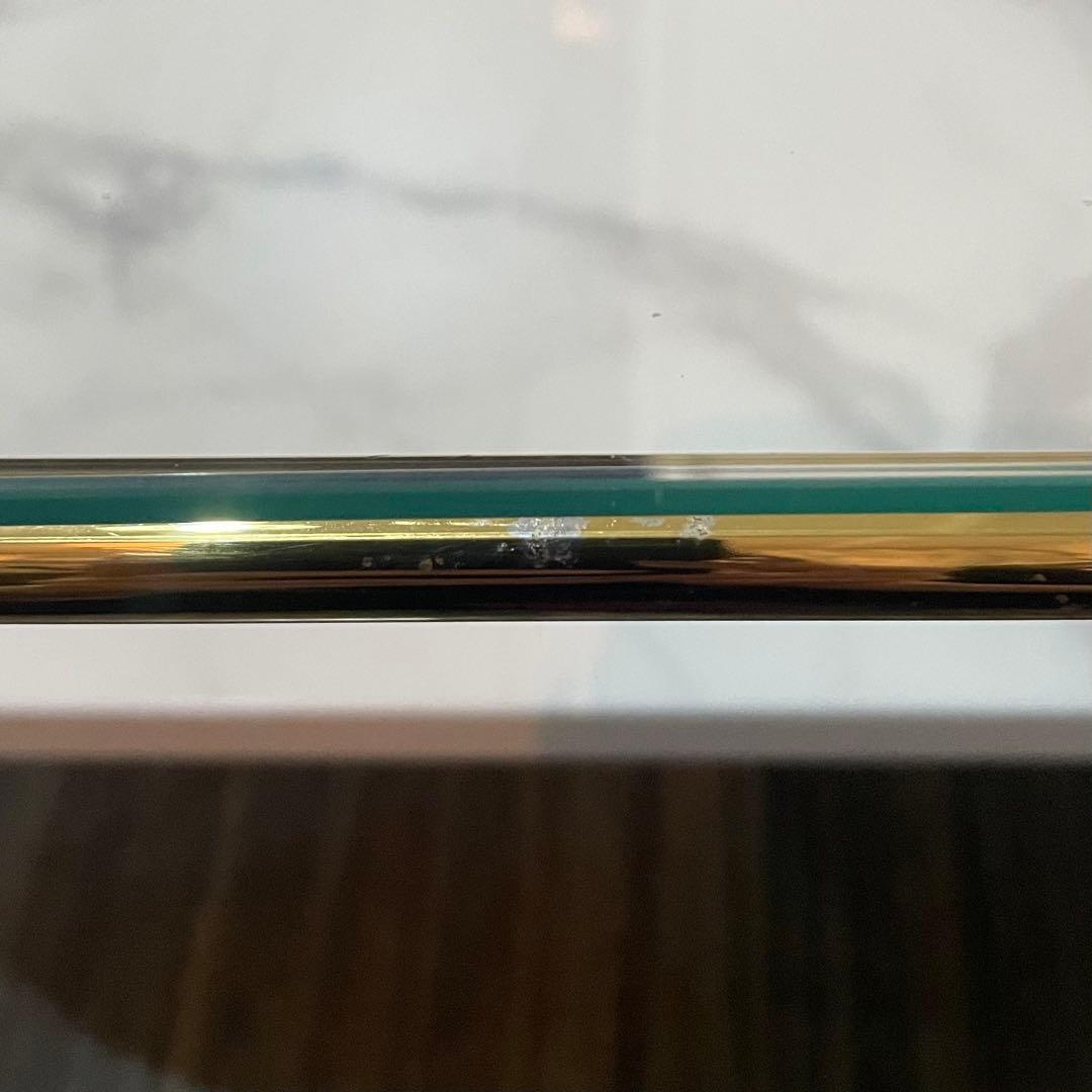 Francfranc レガート コーヒーテーブル S ゴールド×マーブル