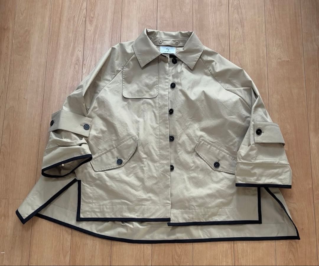 un number 【ELAN】　ボックスショートトレンチ　ロング