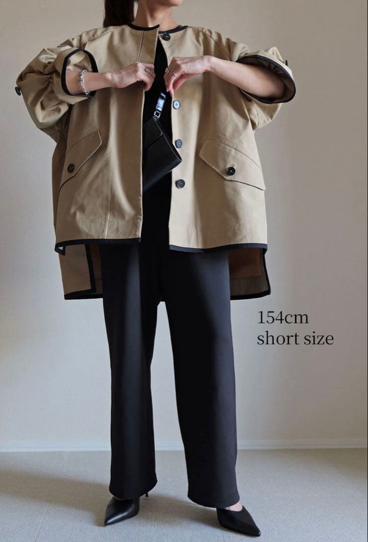 un number 【ELAN】　ボックスショートトレンチ　ロング