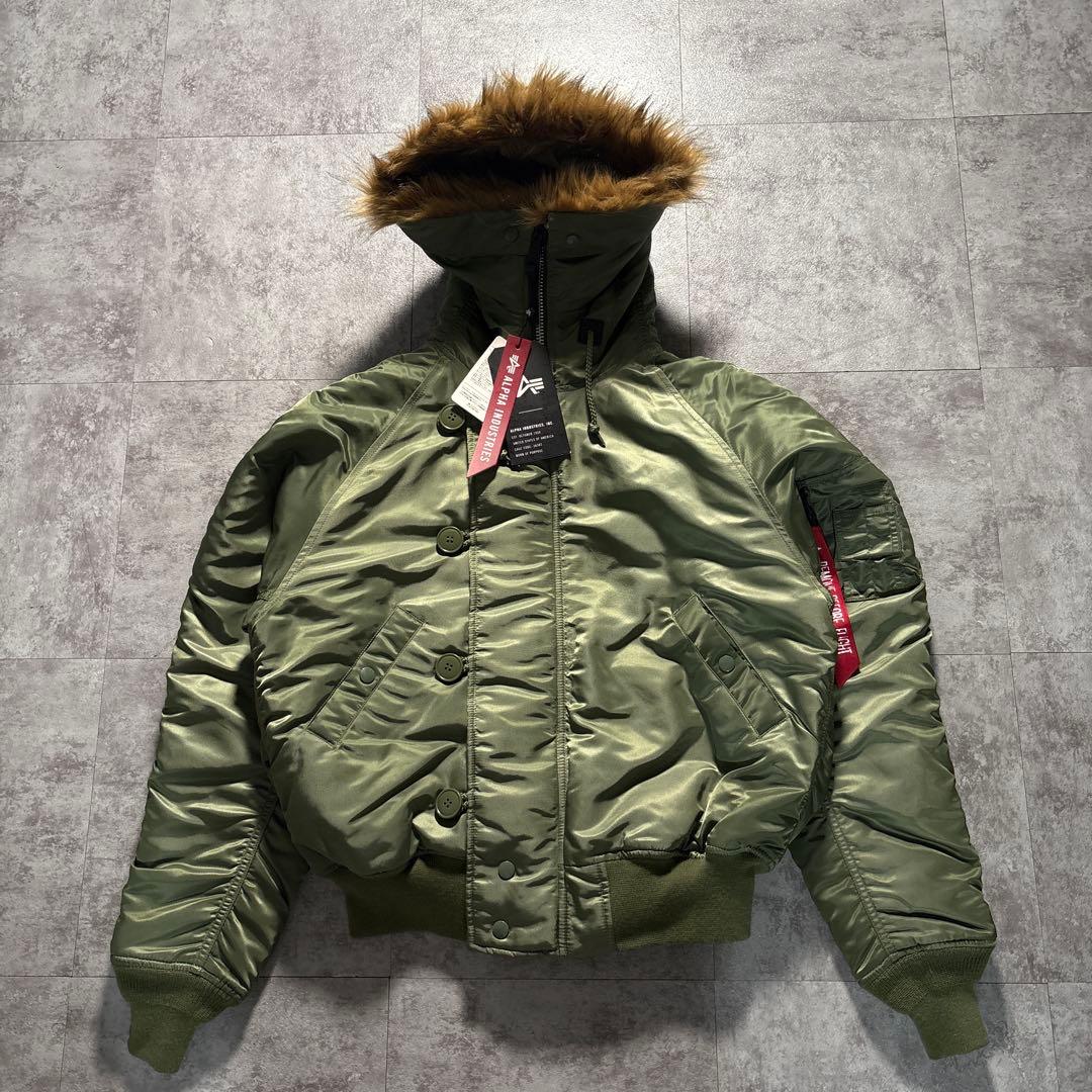 新品　タグ付き　alpha n2b フライトジャケット　短丈　ボックスシルエット