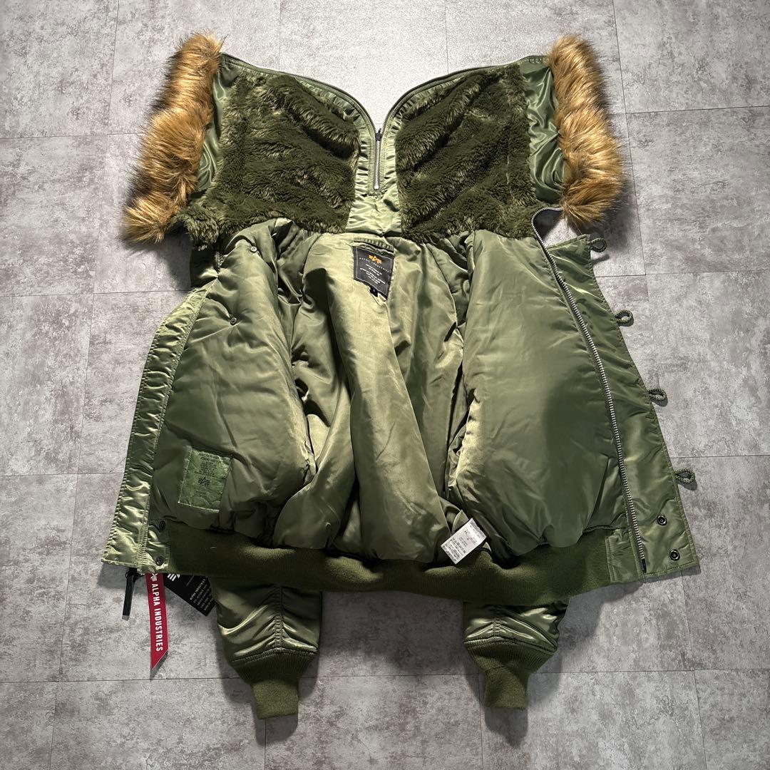 新品　タグ付き　alpha n2b フライトジャケット　短丈　ボックスシルエット