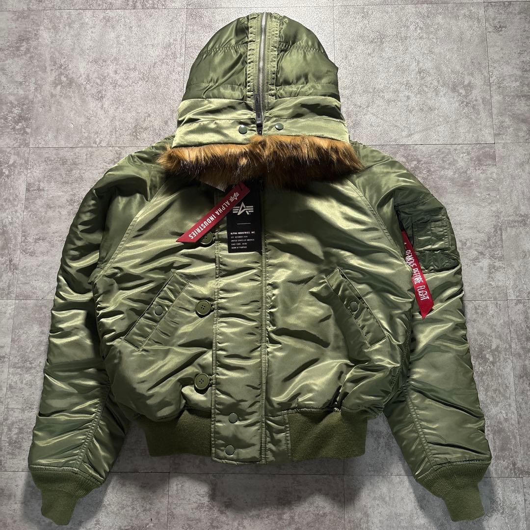 新品　タグ付き　alpha n2b フライトジャケット　短丈　ボックスシルエット