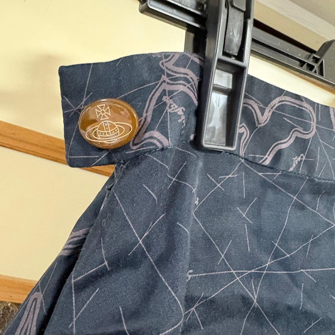 Vivienne Westwood RED LABEL マップ柄変形スカート