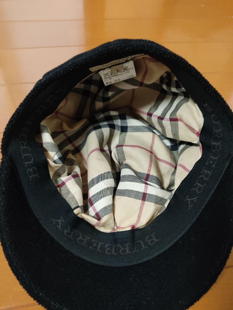 週末お値下げバーバリー ブラック キャスケット サイズL　英国製