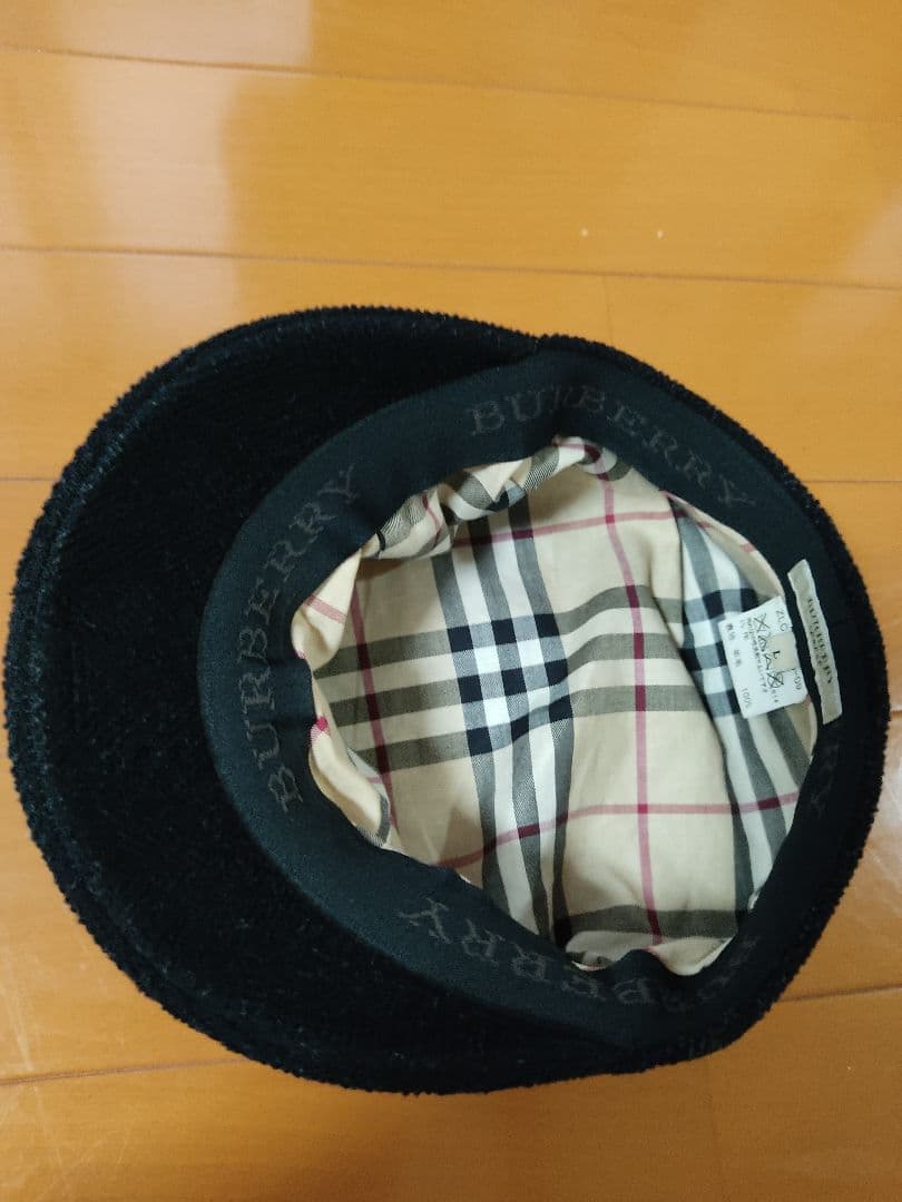 週末お値下げバーバリー ブラック キャスケット サイズL　英国製