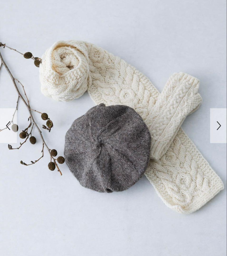 かぐれ　今季　新品　ペルーアランマフラー　防寒　冬　2025秋冬