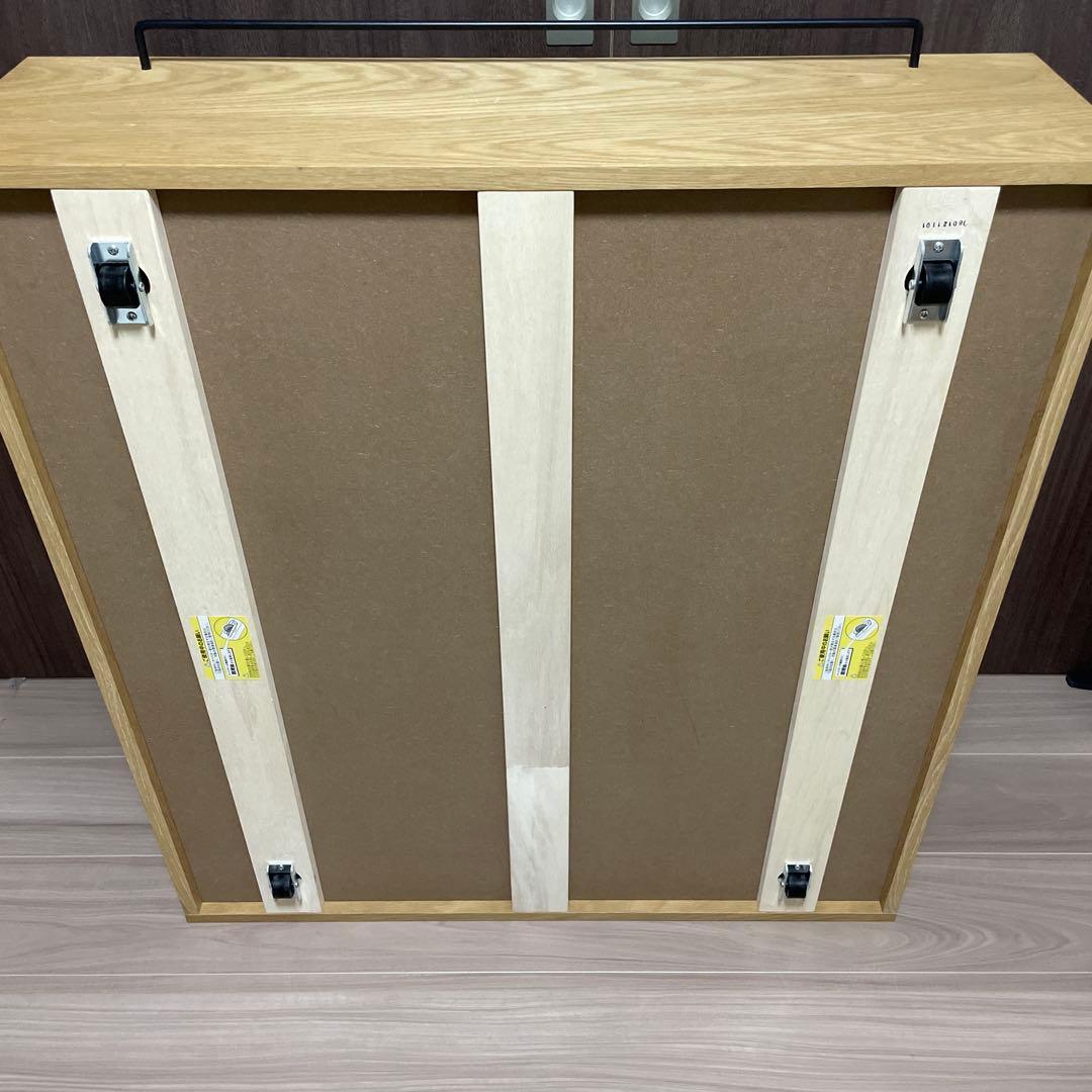 無印良品 ベッド下収納・大・オーク材・高さ25cmタイプ フタ付①