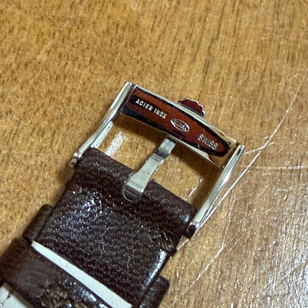 ロレックス 純正カーフベルト 19-16mm SSバックル16mm 付き