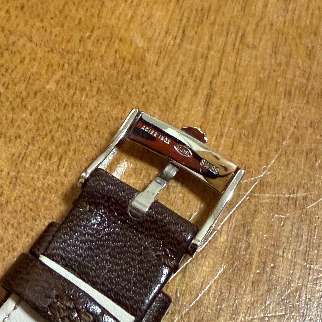 ロレックス 純正カーフベルト 19-16mm SSバックル16mm 付き