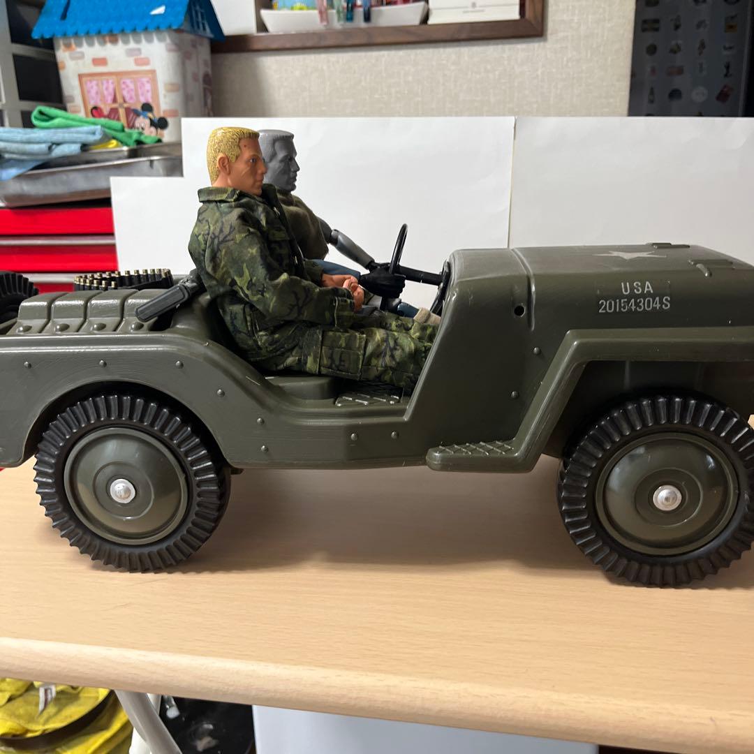 GI.joe コンバットジープ　1970年代 サイズ　1/6 人形2体付き