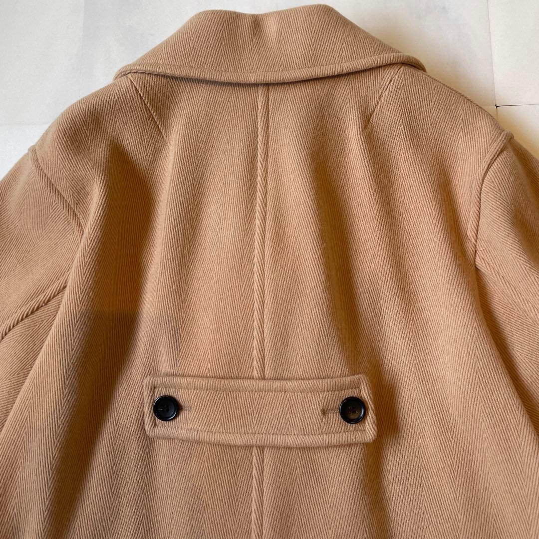 23区 ヘリンボーン ショート ピーコート 大きいサイズ 46 2022AW✨