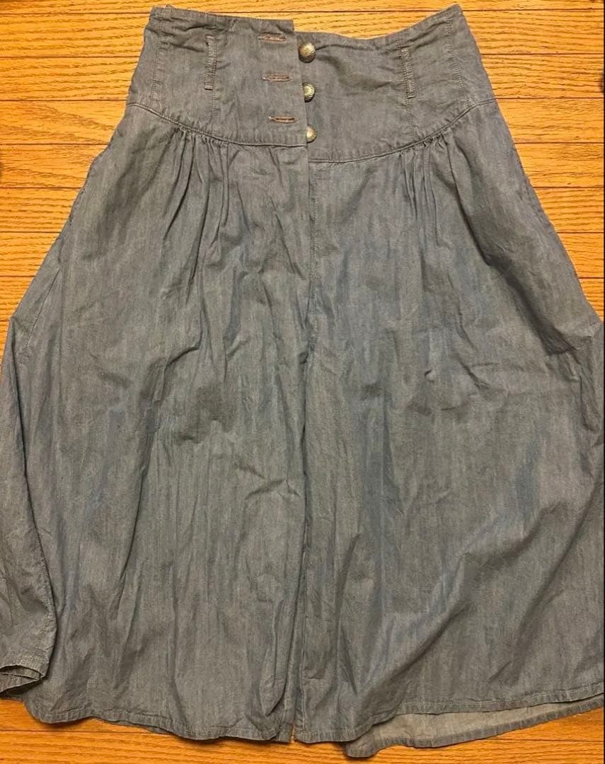 マイルドちゃん専用❖kapitalキャピタル❖デニムキュロットコンチョボタン袴