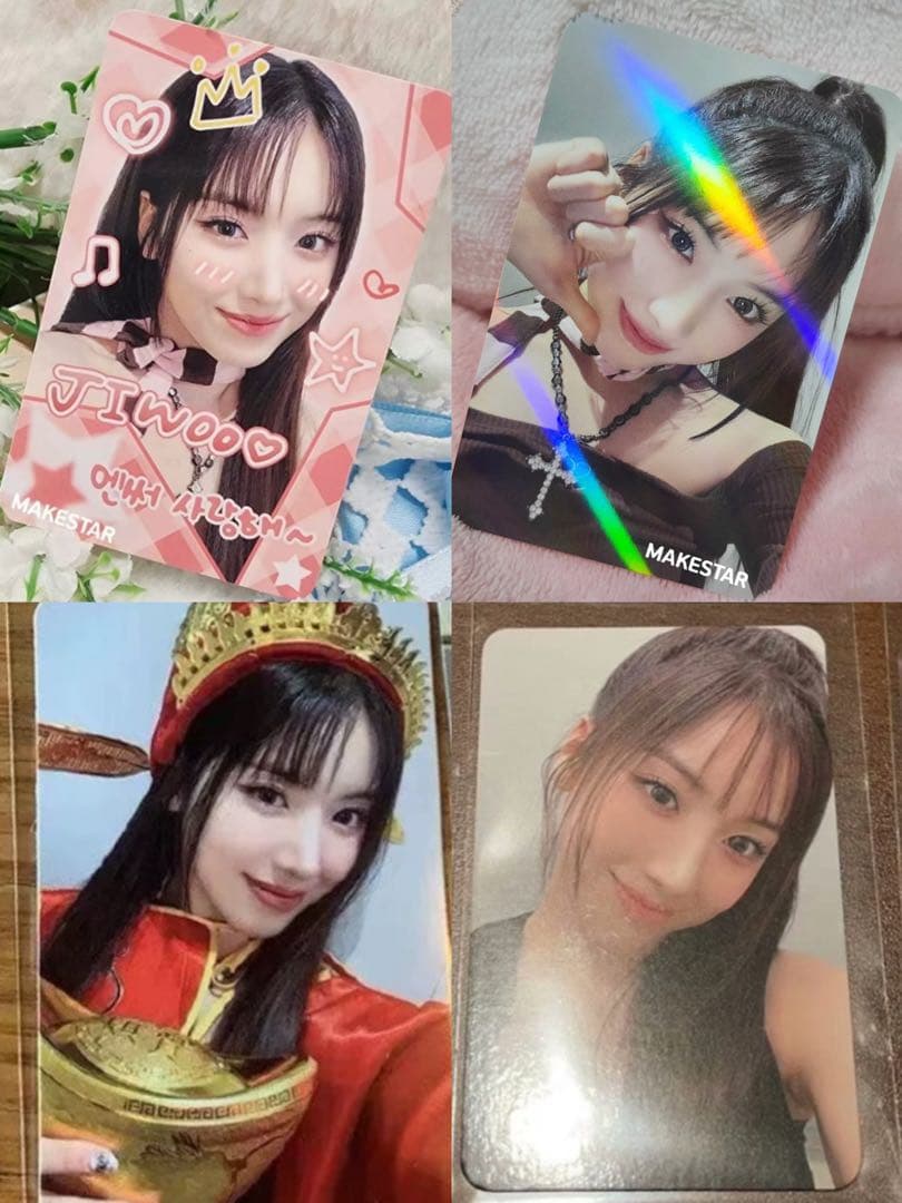 nmixx makestar ジウ 上海 限定 ラキドロ トレカ 4枚セット